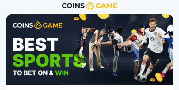 Спорт на COINS.GAME это топовые коэффициенты